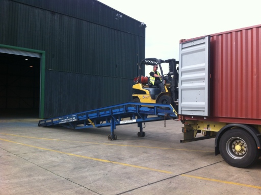 Container unloading