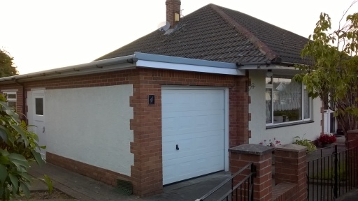 Garage Fibreglass Flat Roof in Newport