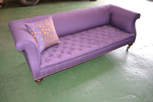 Deep Buttoned Seat on a Sofa