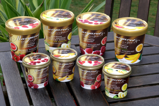 Award Winning Luxury Frozen Yoghurt Less than 3% fat, Gluten Free. No artificial flavours or colours