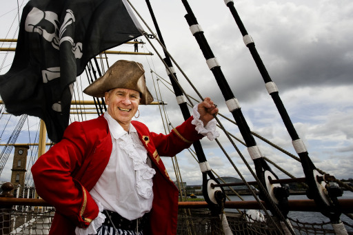 Pirate Pete aborad the Tall Ship, Glasgow Harbour