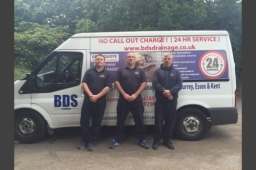 BDS Drainage - BDS team and van