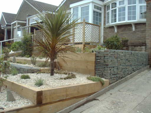 Sleeper and Stone Gabions