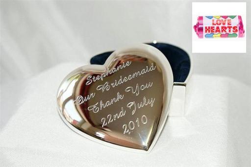 Engraved Heart Trinket Box