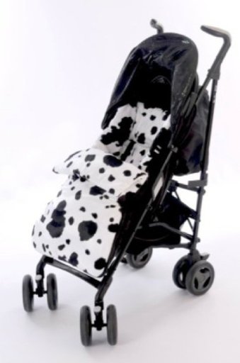 Cow print footmuff