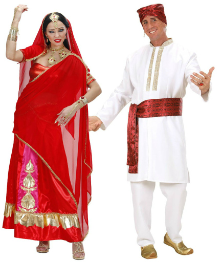 Bollywood Couple Quality Fancy Dress Costumes