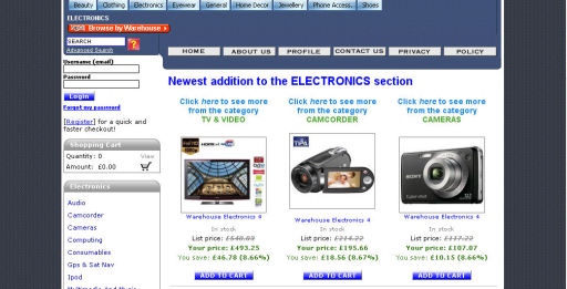 Bargain Sales website
