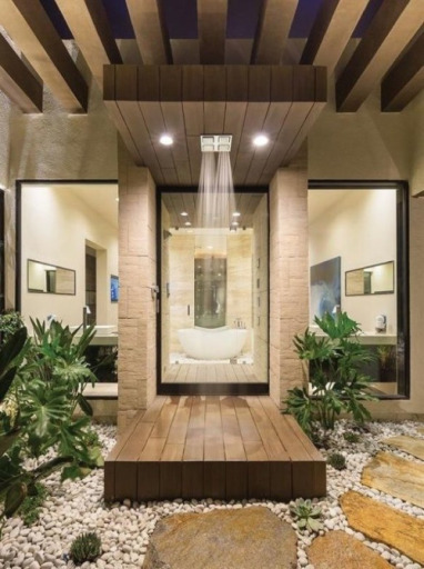 Shower - decking