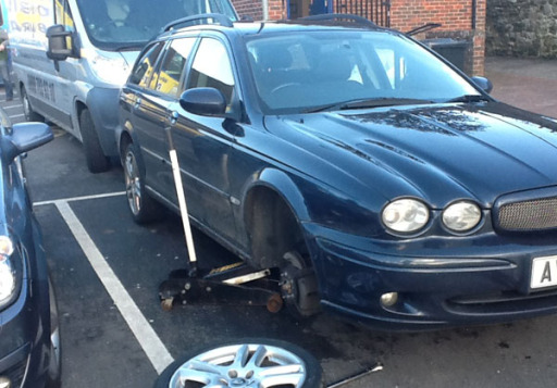Jaguar tyres fitted by Hometyre