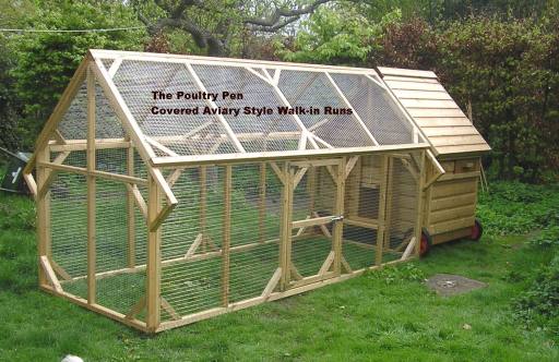 Glenvale 20 Bird Poultry House &amp; Fitted Apex Run