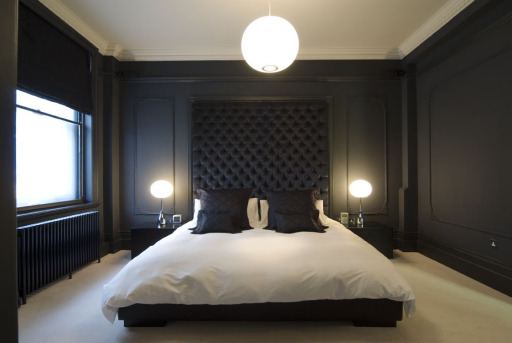 Goodchild Interiors Black Bedroom Design