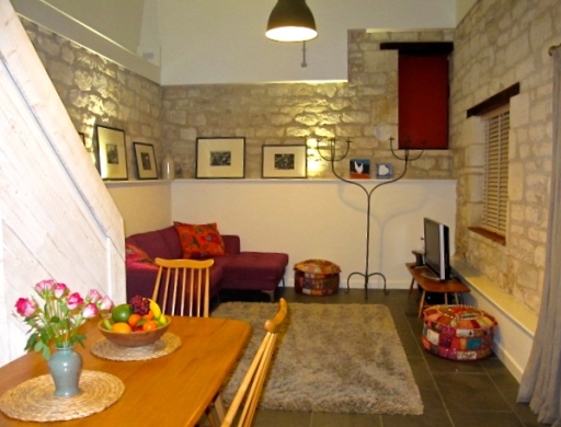 Double height living area