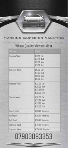 PRICE LIST