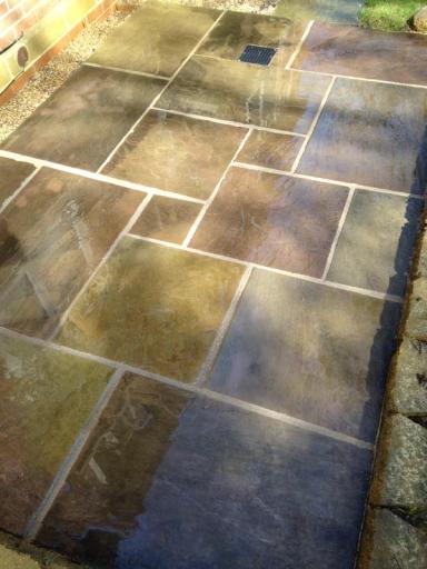 Indian stone paving by Preserve landscapes ltd
