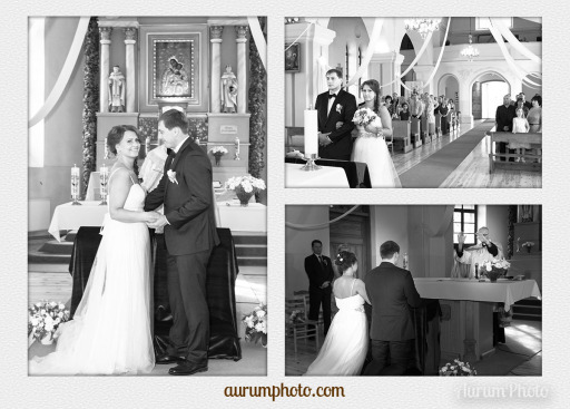 Church Wedding in Black &amp; White