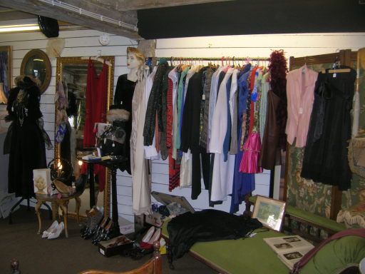 A rail full of stunning vintage clothing