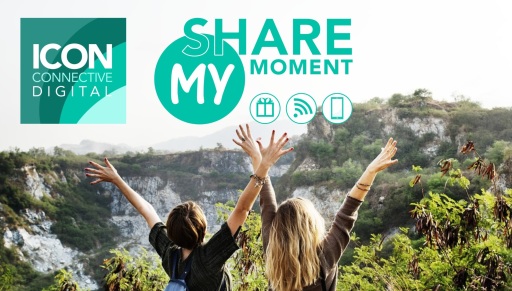 icon connective digital share my moment