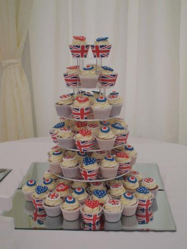 Themed wedding cake tower