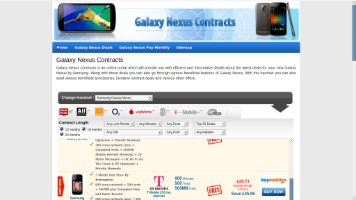 galaxy nexus contracts