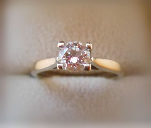 18ct white gold 0.40 diamond ring
