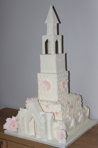 Church wedding cake