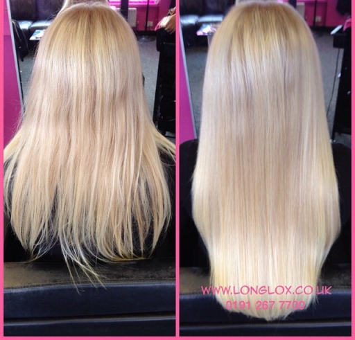 blonde human hair extensions from longlox newcastle
