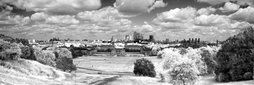 Infrared views of Greenwich Park