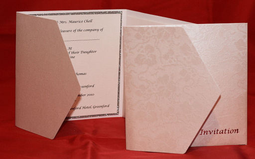 Book pocketfold Invitation