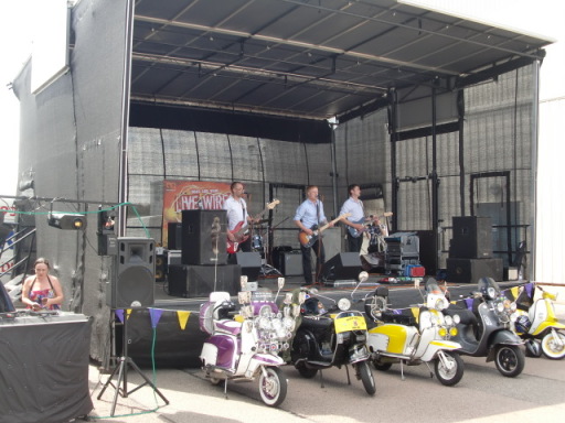 Stage set at Summer party for 1000 employees