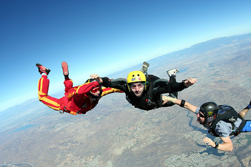 learn to skydive abroad with our team, or skydive uk or jump for charity