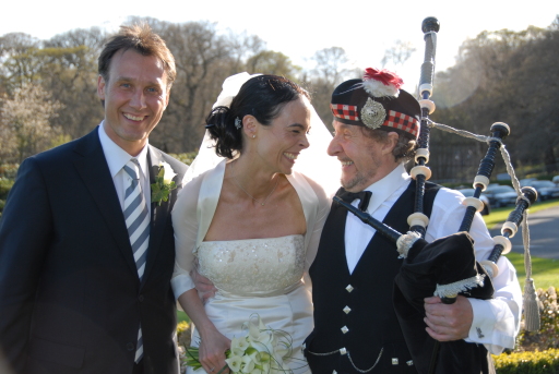 One German Groom, One Scottish bride just the job for a joke