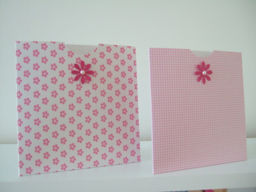 in the pink...beautiful pocketfolds sure to leave a lasting impression