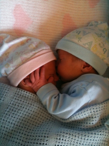 Twin babies
