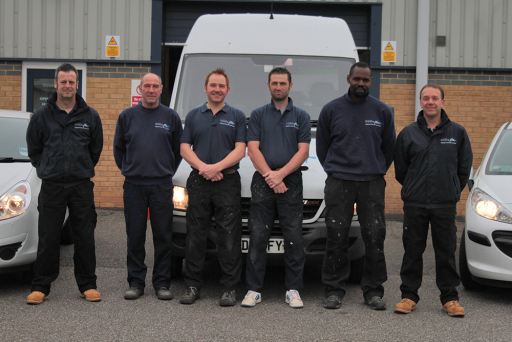 Composite Doors Plus Ltd team with Directors Andrew McDonnell and David Burton