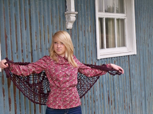 hand made Liberty print shirts &amp; hand crocheted shawls