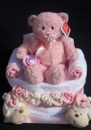 Nappy Cake Chair perfect for baby showers for new baby gift