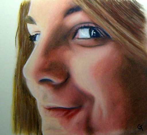 Full colour pastel portrait - Jenny