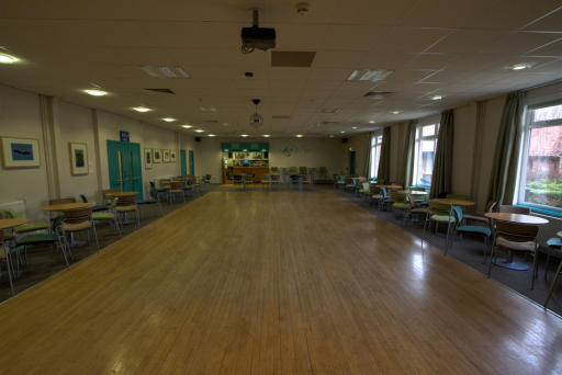 York NHS Hospital Sports and Social Club Function Room from stage