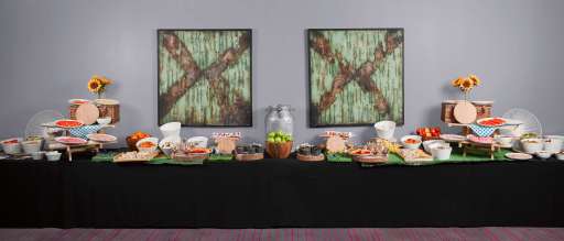 Meetings and Events lunch food wall