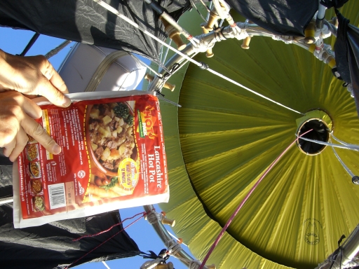 Hot Pack in a Hot Air Balloon.