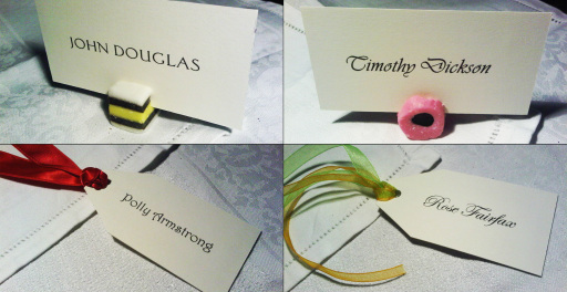 Accessories to match your Invitations and stationery