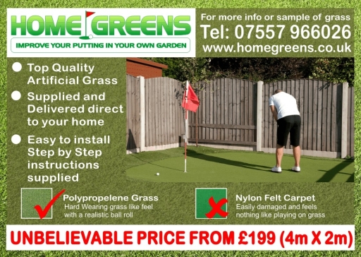 Artificial Putting Greens at unbelievable prices from ??199.00