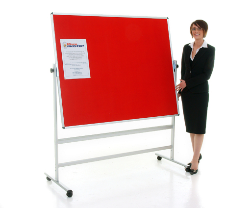 Mobile notice boards, portable notice boards, felt notice boards