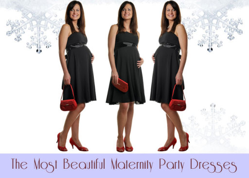 Strapless maternity dress