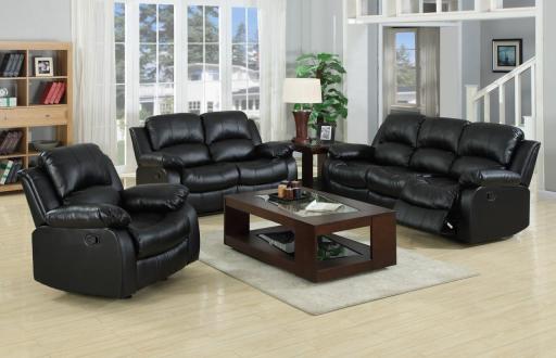 Three Seater &amp; Two Seater Recliner Leather Sofa Set