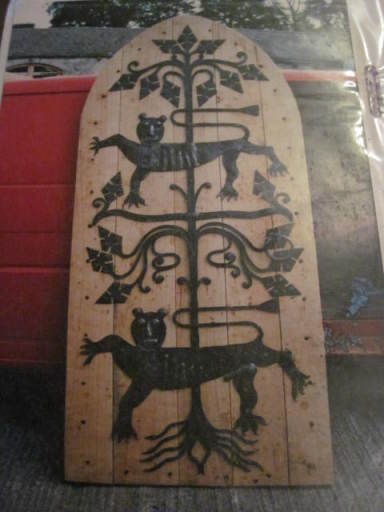 oak and iron picture door reconstuction