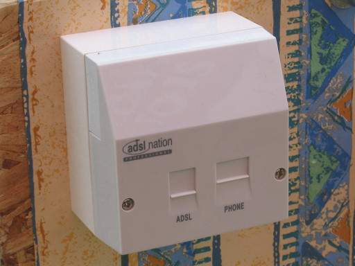 Master Socket Fitted With Faceplate Filter
