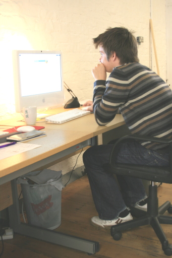 If you sit like this, you could develop an injury and be unable to work - ask for advice