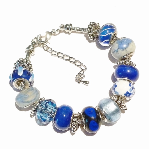 Pandora Style Bracelet - Blue