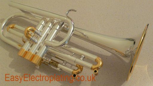 Gold Plating on Trumpet.